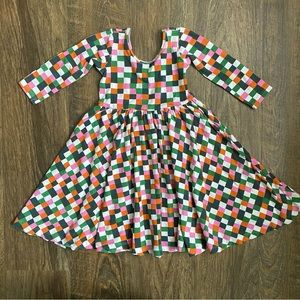 A+A Multicolor Squares Ballet Dress
